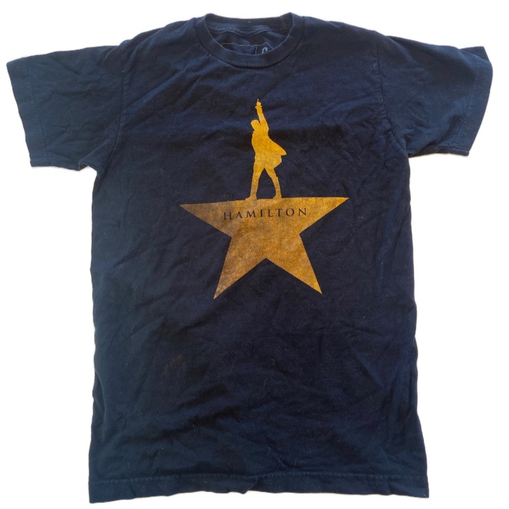 Black Hamilton musical T shirt, size small